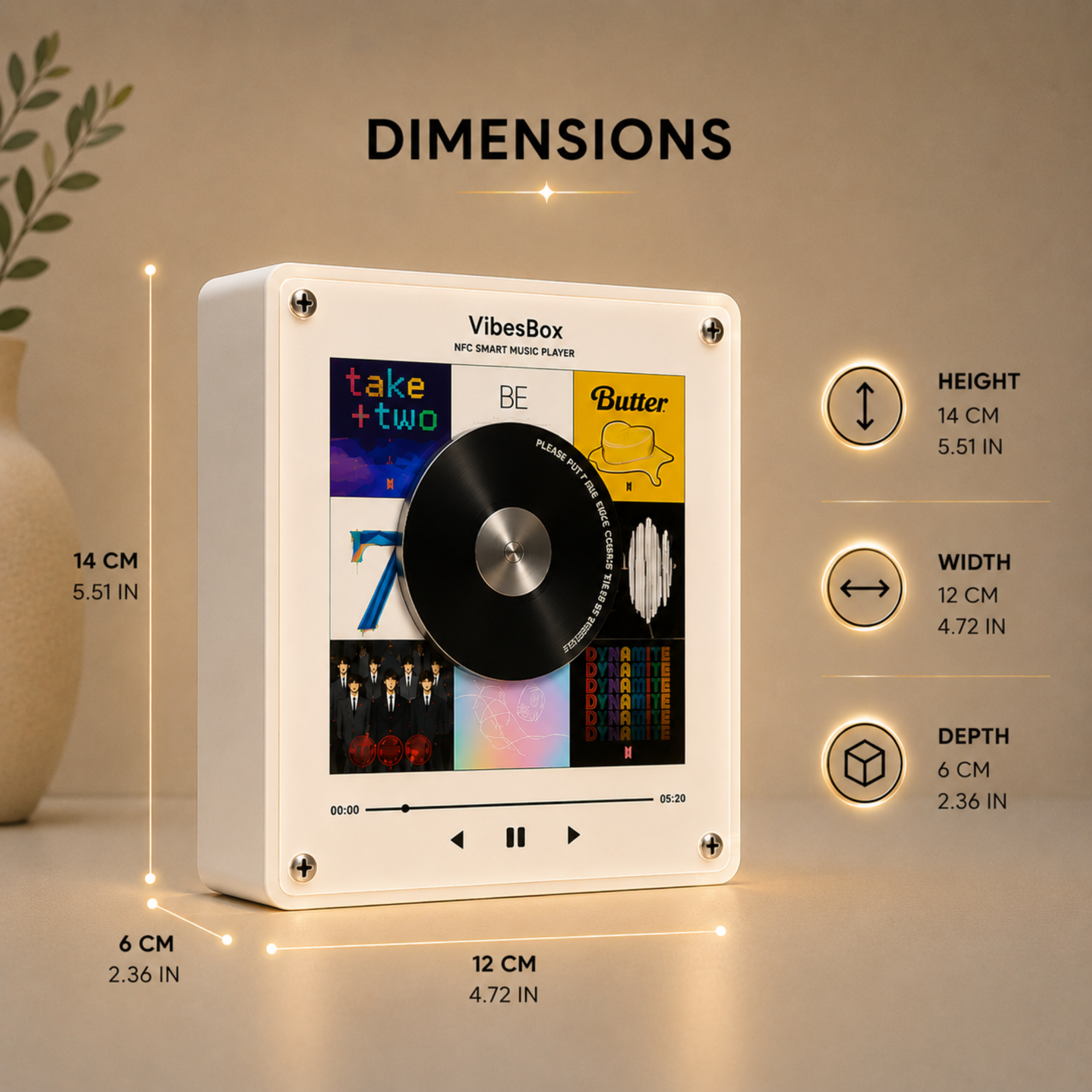 VibeBox™ – Magnetic Music Player